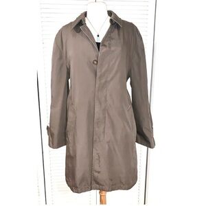 London Fog Vintage Women’s Maincoats Trench Coat Zip Removable Lining Medium